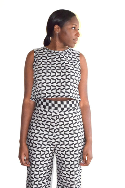 SALE Dart Tank - Woven Wax Print