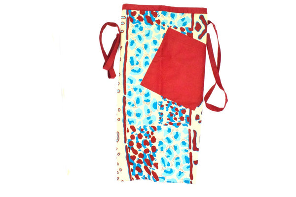 Bogolan Print Reversible Half Apron