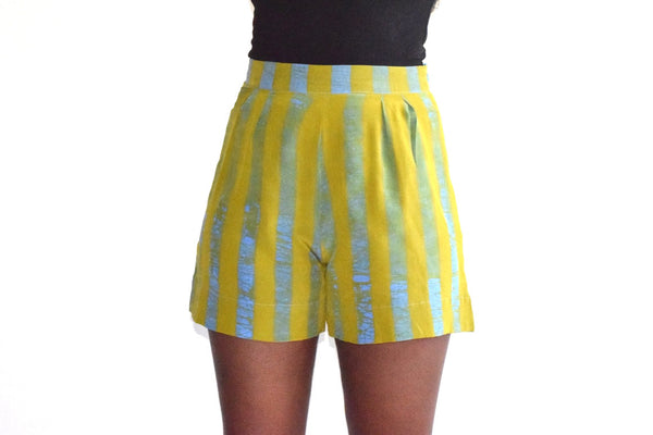 SALE Parva Shorts - LAWN STRIPE