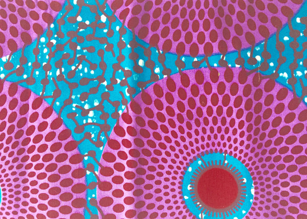 Purple Orbs Wax Print Wrap